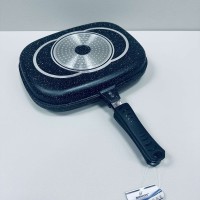 Сковорода гриль з мармуровим покриттям 34 х 25 х 4,8 см Bohmann BH-1700-34-MRB