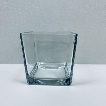 Ваза скляна h-17,8 см Trendglass Cube 30068