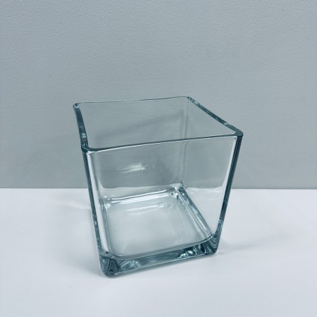 Ваза скляна h-17,8 см Trendglass Cube 30068