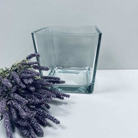 Ваза скляна h-17,8 см Trendglass Cube 30068