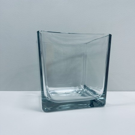 Ваза скляна h-17,8 см Trendglass Cube 30068