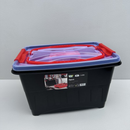 Ящик для інструментів з кришкою та вкладом 31х23х18,5 см 8 л Poly Time E-355