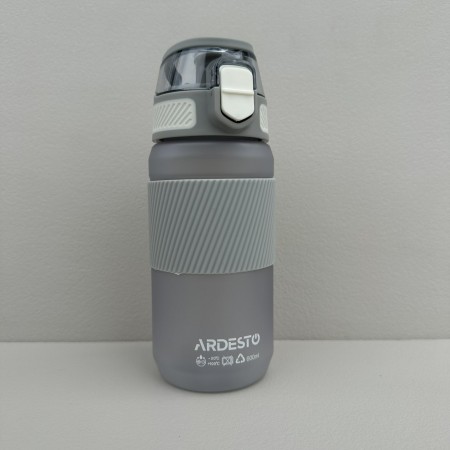Пляшка для води пластикова 600 мл Ardesto Spring  AR2260SG сіра