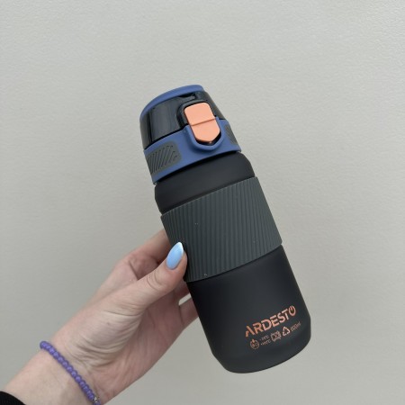 Пляшка для води пластикова 600 мл Ardesto Spring AR2260SB чорна
