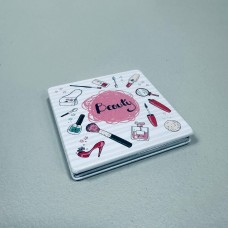 Дзеркало косметичне кишенькове "Beauty"  7,2х7,2х0,9 см 159H 