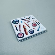 Дзеркало косметичне кишенькове "Cosmetics"  7,2х7,2х0,9 см 159H 