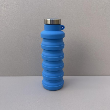 Пляшка для води складна 500 мл A-Plus 1928 C синя