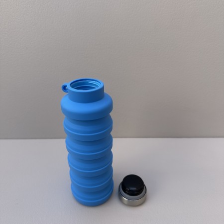 Пляшка для води складна 500 мл A-Plus 1928 C синя