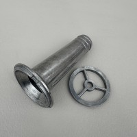 Насадка з сіткою на м'ясорубку для приготування сосисок та ковбасок алюмінієва довжиною 9,8 см