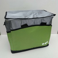 Термосумка 36 л 41х28х31 см Stenson MH-5366-3XL сріблясто-салатова
