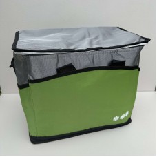 Термосумка 36 л 41х28х31 см Stenson MH-5366-3XL сріблясто-салатова