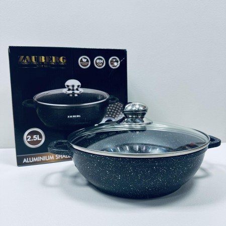 Сотейник-жарівня з мармуровим покриттям 2,5 л Zauberg BL-0524