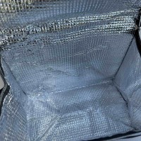 Термосумка 15 л 30х18х25 см Stenson MH-5366-2М  сріблясто-блакитна