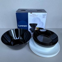 Сервіз столовий 19 предметів Luminarc Lillie Black&White X1202