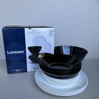 Сервіз столовий 19 предметів Luminarc Lillie Black&White X1202