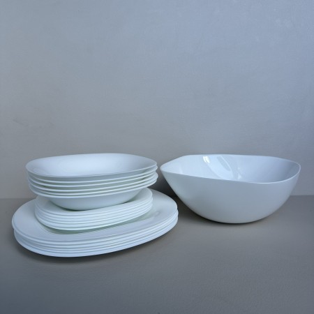 Сервіз столовий 19 предметів Luminarc Carine White V8304