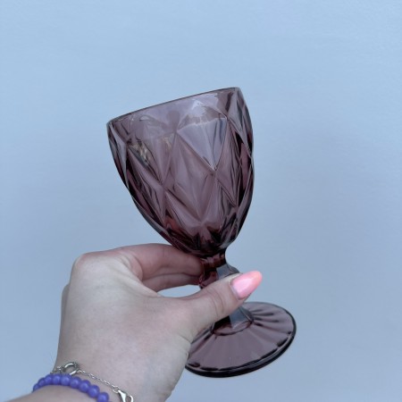 Набір скляних келихів для вина 6 шт 240 мл Purple Red A-Plus 9004