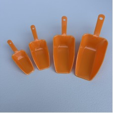 Набір пластикових мірних совочків 4 шт Urve UR-3041 помаранчевий