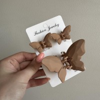 Набір крабиків для волосся "Метелик" 3 шт 39154 коричневий