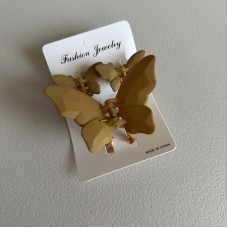 Набір крабиків для волосся "Метелик" 3 шт 39154 світло-коричневий