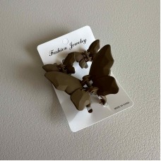 Набір крабиків для волосся "Метелик" 3 шт 39154 мокко