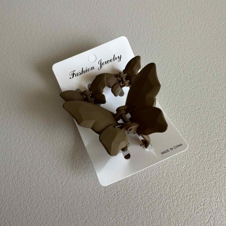 Набір крабиків для волосся "Метелик" 3 шт 39154 мокко