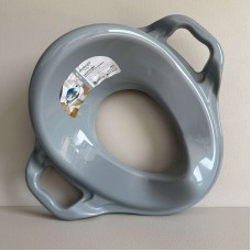 Дитяче пластикове сидіння на унітаз з ручками 36,5х41 см Dunya Plastik 11107 сіре