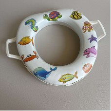 Сидіння на унітаз дитяче з ручками Picasso Aqua Fairy м'яке 00031