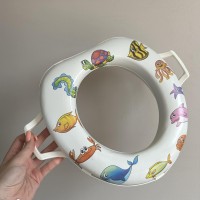 Сидіння на унітаз дитяче з ручками Picasso Aqua Fairy м'яке 00031