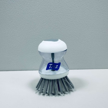 Щітка для посуду з контейнером для миючого засобу Titiz TP110 біла з прозорим