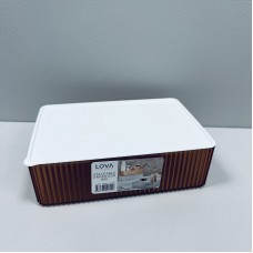 Органайзер пластиковий з кришкою 21х14х6,5 см Lova Plastik LV-222 бронзового кольору