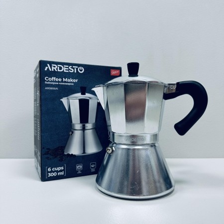 Гейзерна кавоварка алюмінієва 300 мл ARDESTO Gemini Piemonte AR0806AI