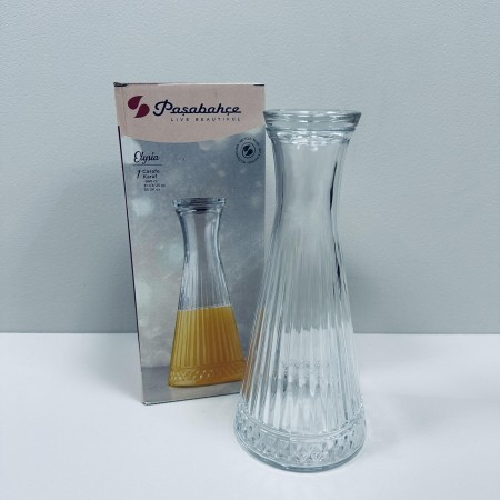 Графін скляний зі скляною кришкою 940 мл Pasabahce Elysia 950104
