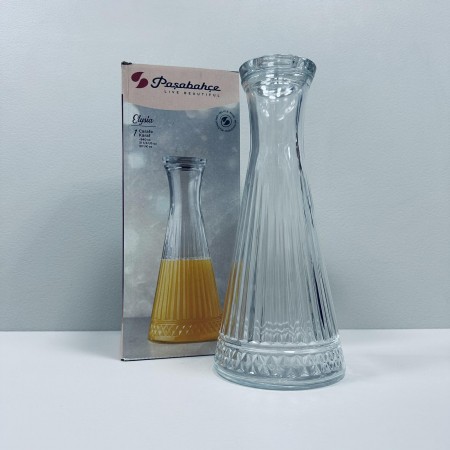 Графін скляний зі скляною кришкою 940 мл Pasabahce Elysia 950104