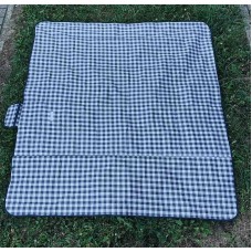 Килимок водонепроникний для пікніка 193х180 см Stenson 029YN сірий з білим