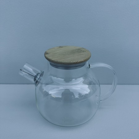 Чайник для заварювання скляний з бабмуковою кришкою 1000 мл "Fusion" Stenson R92188