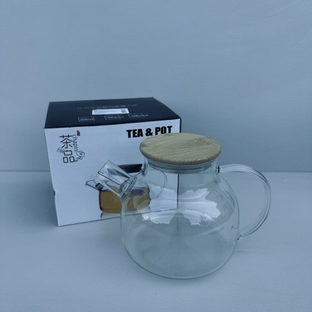 Чайник для заварювання скляний з бабмуковою кришкою 1000 мл "Fusion" Stenson R92188