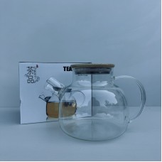 Чайник для заварювання скляний з бабмуковою кришкою 1000 мл "Fusion" Stenson R92188