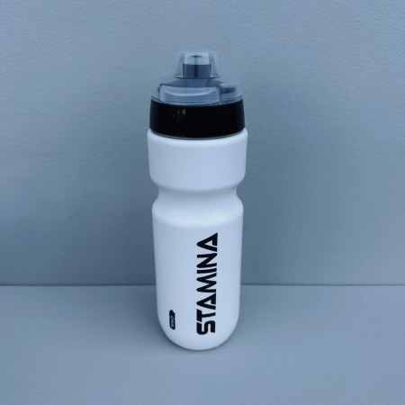 Пляшка для води пластикова для спорту 660 мл Herevin Stamina 161511-000 біла з чорним