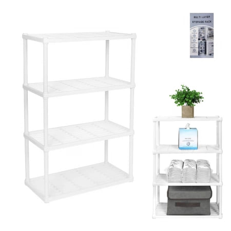 Полиця універсальна 4 яруси 42х22х60 см Stenson R93671 біла