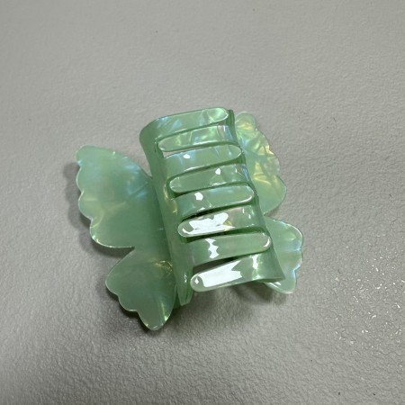 Крабик для волосся "Метелик" подвійний 39154 салатовий