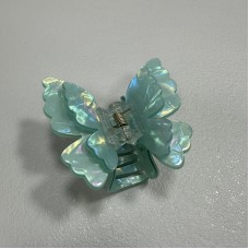 Крабик для волосся "Метелик" подвійний 39154 зелений