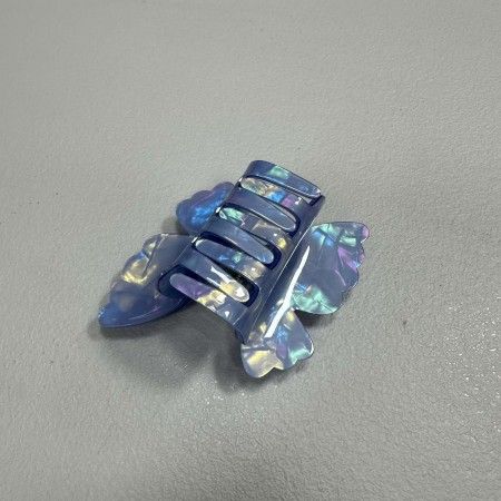 Крабик для волосся "Метелик" подвійний 39154 синій