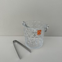 Відро для льоду із щипцями 980 мл скляне Діамант A-PLUS 3489