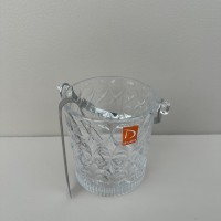 Відро для льоду із щипцями 980 мл скляне Діамант A-PLUS 3489