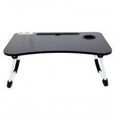 Столик складний з вентилятором та світильником 60х40х25 см A-Plus 6040 чорний