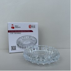 Попільничка скляна кругла діаметром 13,5 см Helios Сяйво YG8008