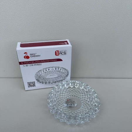 Попільничка скляна кругла діаметром 13,5 см Helios Сяйво YG8008