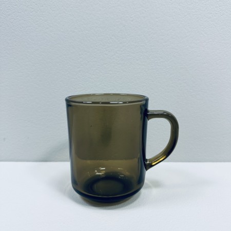 Чашка скляна 250 мл Chayna Interos 1517 димчасте скло