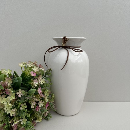 Ваза керамічна h-23,5 см VIVA OPUS 060246 біла